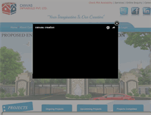 Tablet Screenshot of canvasinfra.com